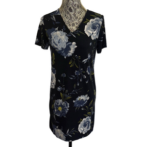 Christian Siriano Floral V-Neck Sheath Dress. Versatile Stretch